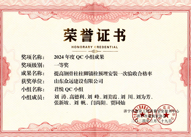 榮譽(yù)證書